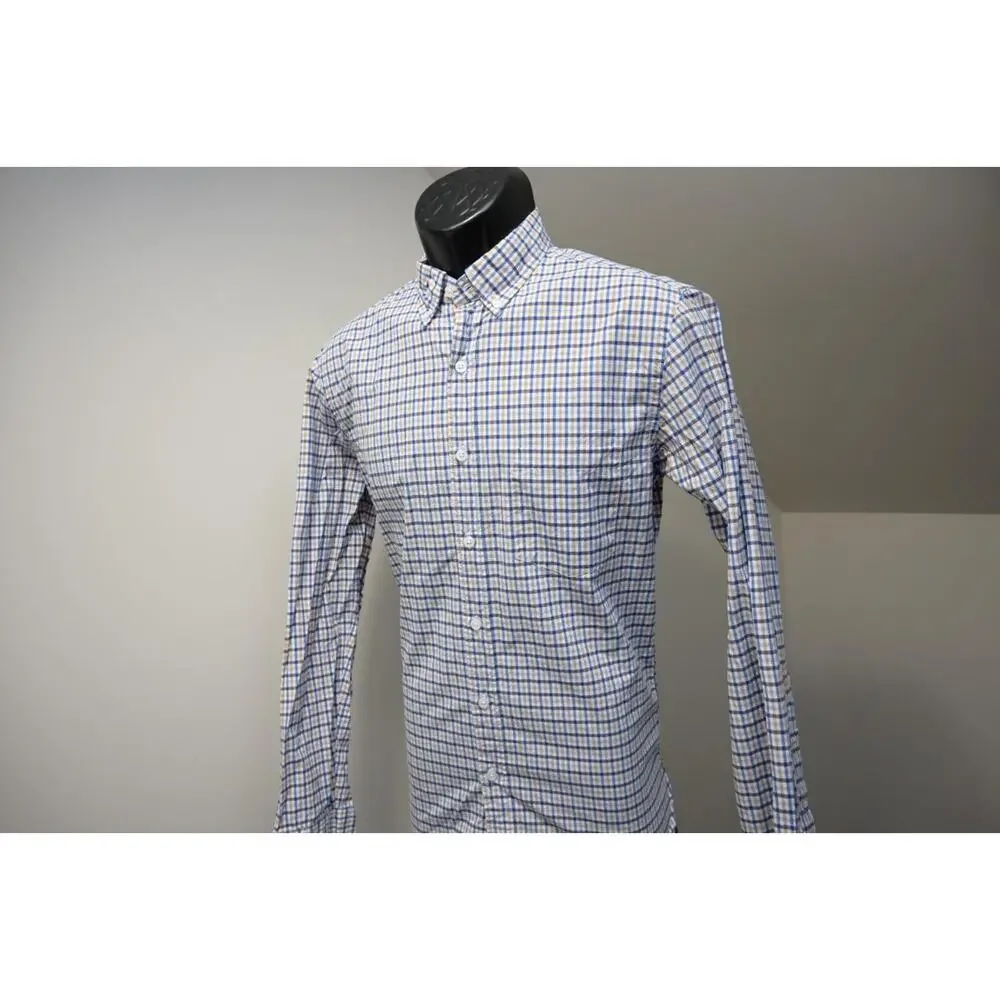 J Crew Dress Shirt Plaid Long‎ Sleeve Casual Button Up Mens Sz Small